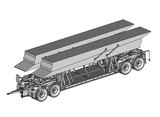 Kässbohrer 25t. Tiefladeanhänger mit verladener BIBER Brücke